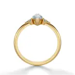 Pierścionek zaręczynowy z diamentem markiza SBPZ_062